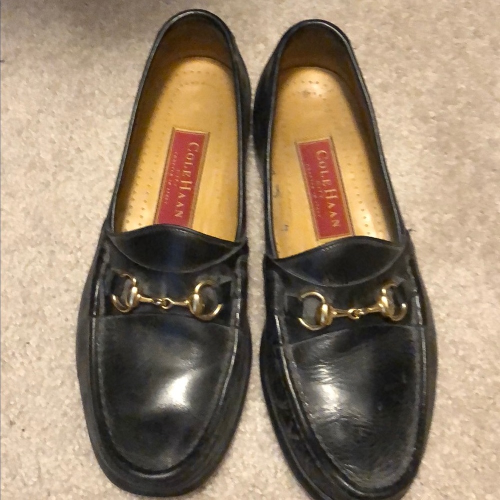 Cole Haag Black Loafers
